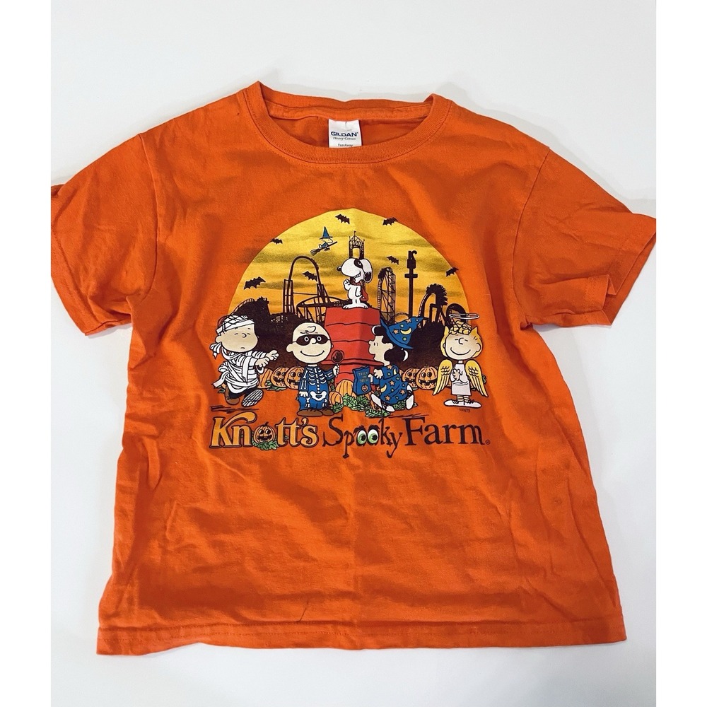 90s Y2K‎ ? Knott's Berry Farms Peanuts Snoopy Spooky Farm Kids Size 5/6